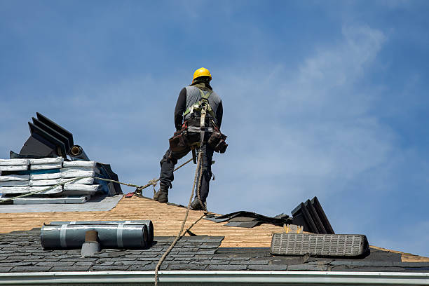 Professional Roof Replacement technician working in Jones, MI